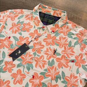 William Murray Floral golf Print Polo Shirt